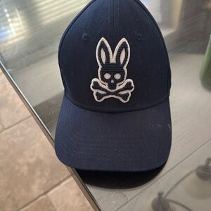 Kids navy blue Psycho Bunny hat